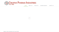 Desktop Screenshot of creativepharmaindustries.com